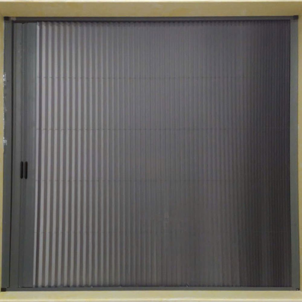 Cửa Lưới Rèm Xếp Lá Nhôm 02